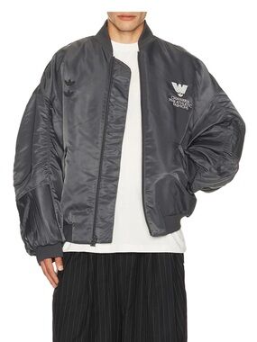 Adidas x Willy Chavarria Bomber Jacket in Gray